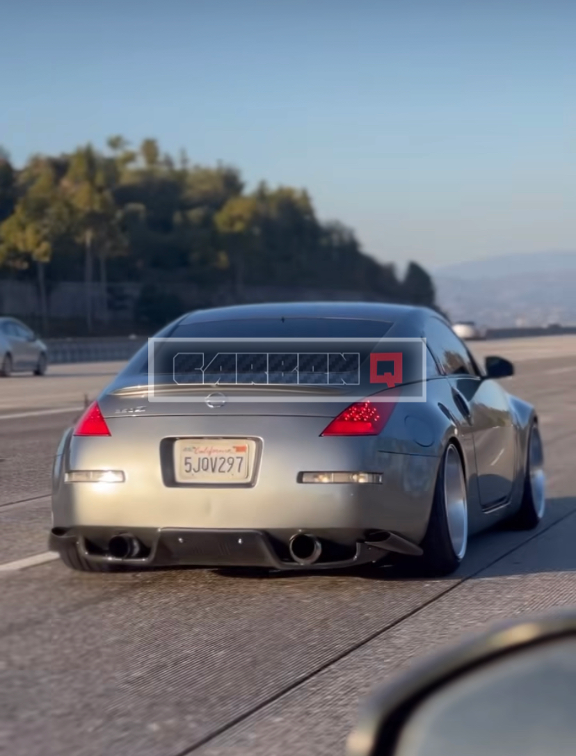 Carbon Fiber Side Skirt Extensions + Rear Diffuser Spats For Nissan 350Z / 370Z